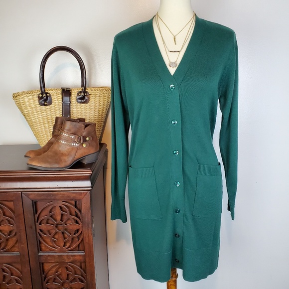 Denim&Co Sweaters - Denim&Co Long Cardigan Sweater Button Up NWOT, SP